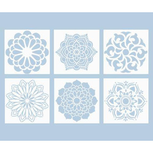 Mandala Stencils 15 x 15cm Pack of 6