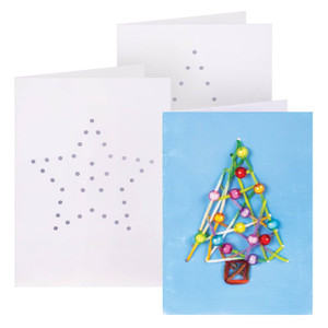 Stitch Cards Tree and Star Pack of 30