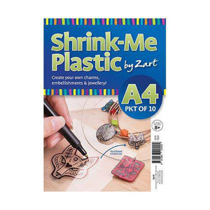Shrink-Me Plastic A4 Clear Pack of 10