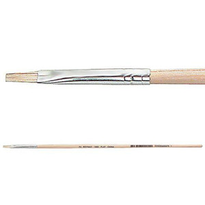 Hog Hair Flat Bristle Brushes Pack of 12 - #2
