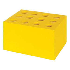 ColourSorts Classroom Organisers by Zart: Scissor & Brush Storage Block - Yellow