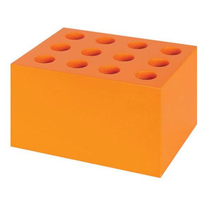 ColourSorts Classroom Organisers by Zart: Scissor & Brush Storage Block - Orange