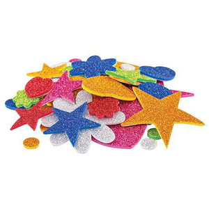 EVA Foam Glitter Shapes Pack of 100