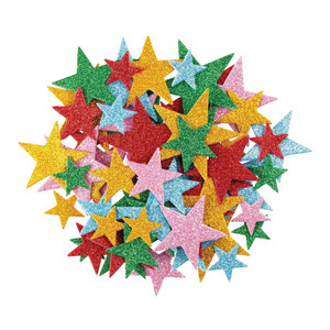 EVA Adhesive Glitter Stars Pack of 144