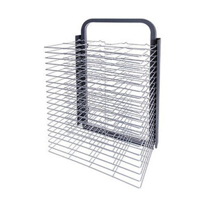 Wall Mountable Drying Rack with 20 Spring Loaded Shelves