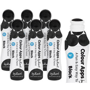 Zart Colour Apps Pack of 6 - Black