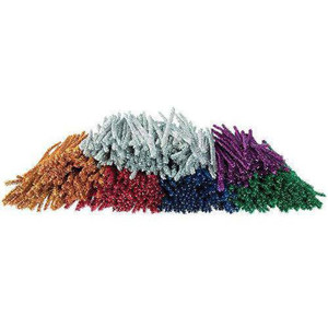Basics Coloured Tinsel Stems 15cm Pack of 500