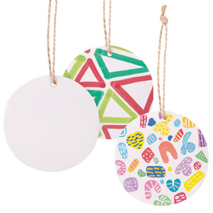 Ceramic Shape Round Pack of 10