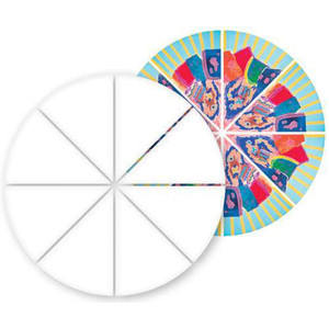 Cardboard Mural Circle by Zart