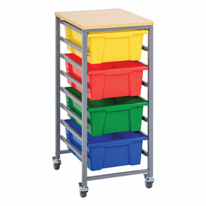 Single Tote Tray Trolley Kits - Single Kit - Primary