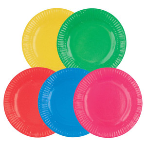 Zart Paper Plate Coloured 18cm