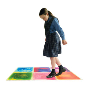 Sensory Liquid Floor Tiles - Set Of 6
