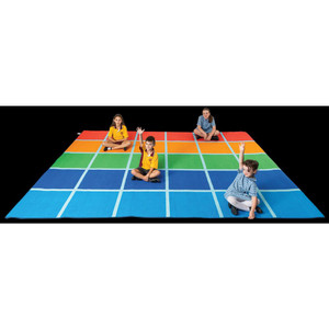 Fun Colour Blocks Rug - 30 Squares