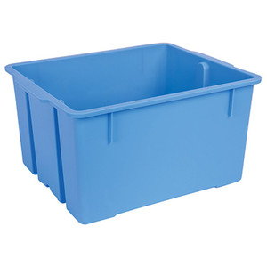 Heavy-Duty Storage Bin - Light Blue
