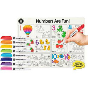 Colour-In Placemat Are Fun + 8 Pack Markers