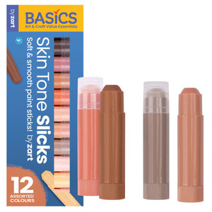 Slicks Paint Sticks by Zart Skin Tone 12s
