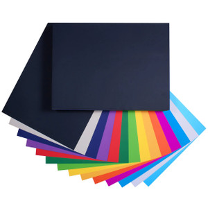 Quill Cover Paper 125gsm 380 x 510mm - Assorted, Pack of 500 (91360)