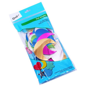 Quill Poster Board Foil Shapes Pack 75 - Assorted (90244)