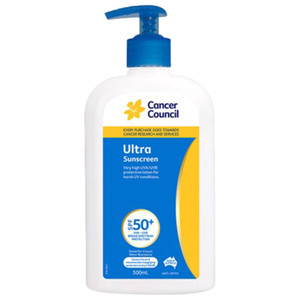 CANCER COUNCIL SPF50+ Ultra Sunscreen Pump 500mL
