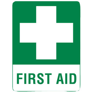 Large Metal First Aid Sign 60 x 45cm