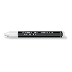 Staedtler 236 Lumocolor Permanent Omnigraph Crayon - White, Each
