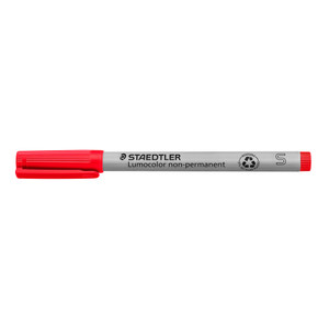 Staedtler 311 Lumocolor Non-Permanent Superfine Pen - Red, Each