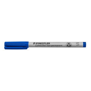 Staedtler 311 Lumocolor Non-Permanent Superfine Pen - Blue, Each
