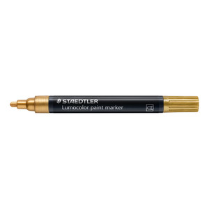 Staedtler 349 Lumocolor Paint Marker - Gold, Each