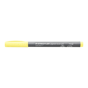 Staedtler 371 Pigment Brush Pen - Pastel Yellow, Each