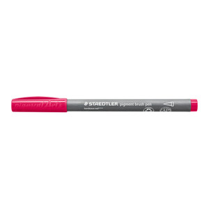 Staedtler 371 Pigment Brush Pen - Bordeaux Red, Each
