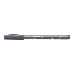 Staedtler 371 Pigment Brush Pen - Cool Grey Dark, Each