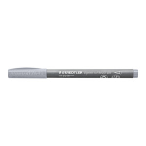 Staedtler 372 Pigment Soft Brush Pen - Cool Grey Light, Each