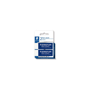 Staedtler 526 Mars Plastic Eraser, Card of 2