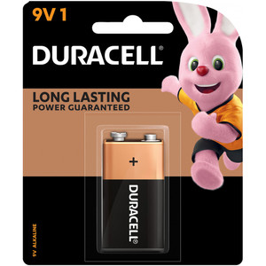 DURACELL ALKALINE BATTERY CARDED 9V 1/Card (Carded)