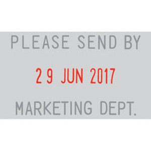 Shiny Self-Inking Printing Kit with Dater