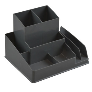 ITALPLAST Desk Organiser - Space Grey, Each