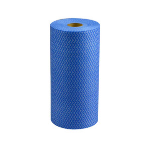 ITALPLAST Roll of Wipes - Commercial Grade - Blue, 60 Sheets Per Roll