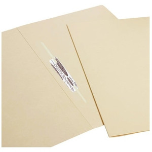 Buff File with Permclip Fastener Foolscap, 244gsm 100 Pack