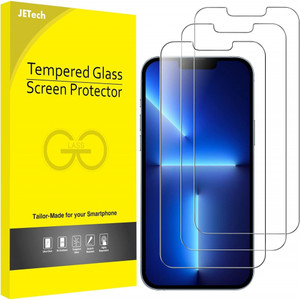 JETech Screen Protector for iPhone iPhone 13/13 Pro 6.1-Inch, Tempered Glass Film, 3-Pack