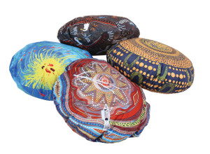 Aboriginal Round Cushions - 60cm Diameter- Set of 4