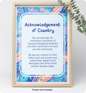 Ocean Country Acknowledgement of Country Poster