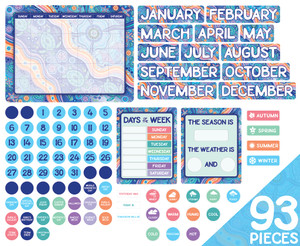 Ocean Country Calendar Bulletin Board Set