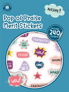 Pop of Praise Merit Sticker Book