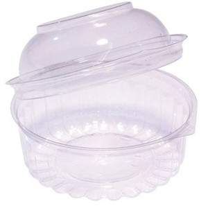 12OZ CLEAR SHOBOWL WITH DOME HINGED LID Carton of 250