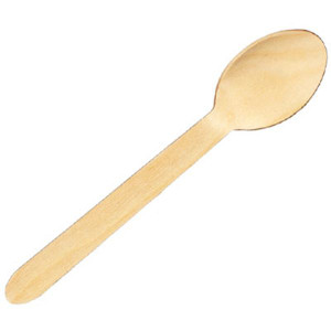 Writer Eco Wooden Cutlery Spoon 160mm, Pack of 100
