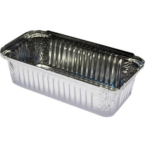 Foil Container Rectangular Takeaway Silver 30 oz 800ml Carton of 500