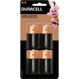 Duracell Coppertop Batteries Size D Pack of 4