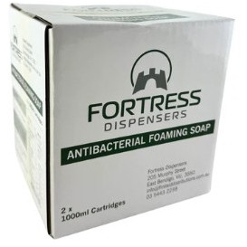 Fortress Antibacterial Foam Soap Cartridge 1000ml, Carton of 2