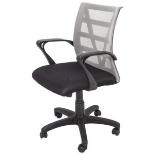 FURNX VIENNA OPERATOR CHAIR MESH SILVER WITH ARMS