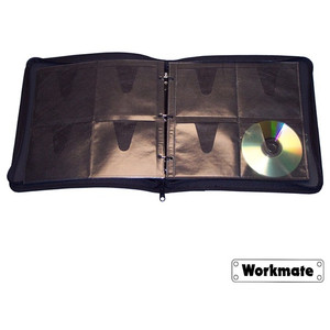 Workmate Zippered CD/DVD Storage Case 96 Capacity